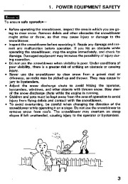 Honda HS80 Snow Blower Owners Manual page 4