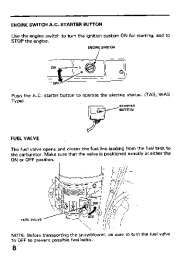 Honda HS80 Snow Blower Owners Manual page 9