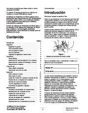 Toro 62925 5.5 hp Lawn Vacuum Manual del Propietario, 2001 page 2