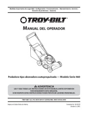 MTD Troy-Bilt 460 Series Self Propelled Rotary Lawn Mower Owners Manual page 25