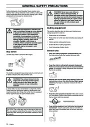 Husqvarna 345e 346XP 353 TrioBrake Chainsaw Owners Manual, 2006,2007,2008,2009,2010,2011 page 10