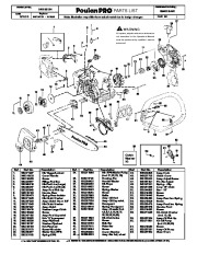 Poulan Pro SM4218AVX Chainsaw Parts List page 1