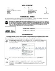 MTD 262 S235 S265 Single Stage Snow Blower Owners Manual page 2