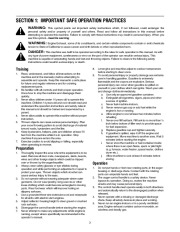 MTD 262 S235 S265 Single Stage Snow Blower Owners Manual page 3