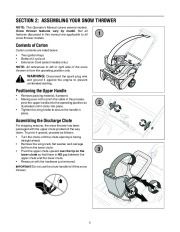 MTD 262 S235 S265 Single Stage Snow Blower Owners Manual page 5