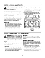 MTD 262 S235 S265 Single Stage Snow Blower Owners Manual page 8