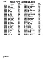 Toro 38025 1800 Power Curve Snowthrower Parts Catalog, 1996 page 6