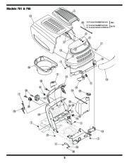 MTD 760 779 Hydrostatic Lawn Tractor Mower Parts List page 2