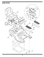MTD 760 779 Hydrostatic Lawn Tractor Mower Parts List page 8