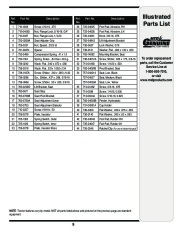 MTD 760 779 Hydrostatic Lawn Tractor Mower Parts List page 9