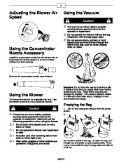 Toro 51521 Super Blower Vac Owners Manual, 2000 page 6