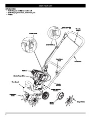 MTD Troy-Bilt TB144 4 Cycle Gardern Cultivator Lawn Mower Owners Manual page 4