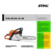 STIHL MS 290 310 390 Chainsaw Owners Manual page 1
