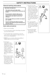 Husqvarna 225R 232R 235R RD RJ Chainsaw Owners Manual, 1995,1996,1997,1998 page 10