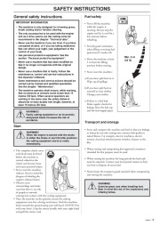 Husqvarna 225R 232R 235R RD RJ Chainsaw Owners Manual, 1995,1996,1997,1998 page 9