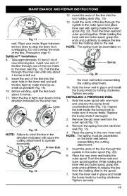 MTD Bolens BL100 BL150 Gas Trimmer Lawn Mower Owners Manual page 13
