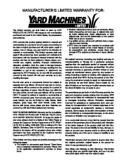 MTD Yard Machines E600E E610E E640F E660G E6C0F Snow Blower Owners Manual page 28
