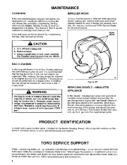 Toro 51571 Yard Blower Vac Owners Manual, 1993 page 8