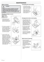 Husqvarna 261 Chainsaw Owners Manual, 1999,2000,2001 page 30