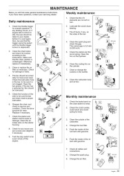 Husqvarna 261 Chainsaw Owners Manual, 1999,2000,2001 page 33