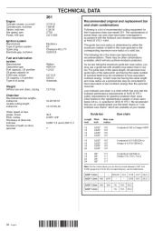 Husqvarna 261 Chainsaw Owners Manual, 1999,2000,2001 page 34