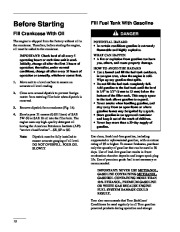 Toro 38052 521 Snowthrower Owners Manual, 1995 page 20