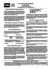 Toro 38052 521 Snowthrower Owners Manual, 1996 page 32