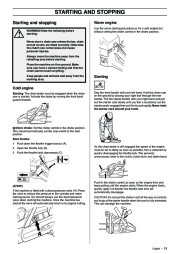 Husqvarna 61 268 272XP Chainsaw Owners Manual, 2003,2004,2005,2006,2007 page 19