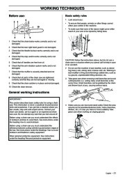 Husqvarna 61 268 272XP Chainsaw Owners Manual, 2003,2004,2005,2006,2007 page 21