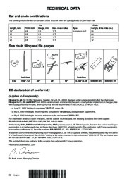 Husqvarna 61 268 272XP Chainsaw Owners Manual, 2003,2004,2005,2006,2007 page 38