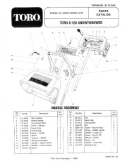 Toro 38000 S-120 Snowblower Manual, 1987-1988 page 1
