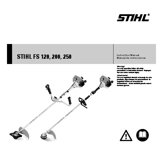 STIHL FS 120 200 250 Trimmer Owners Manual
