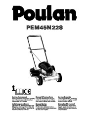 Poulan PEM45N22S Lawn Mower Owners Manual page 1