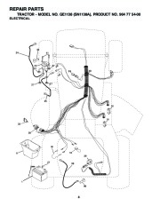 Weed Eater GE1138 SN1138A Lawn Tractor Repair Manual, 2002 page 4