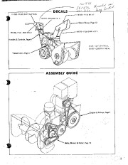 Simplicity 5 HP 551 219 463 2191 10805 10832 Snow Blower Parts Manual page 3
