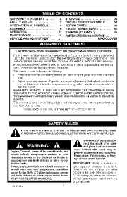Craftsman 12E114-0268-E1 Craftsman 536.881800 Owners Manual page 2
