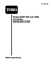 Toro 38559 Toro 1028 Power Shift Snowthrower Laden Anleitung, 1999 page 1