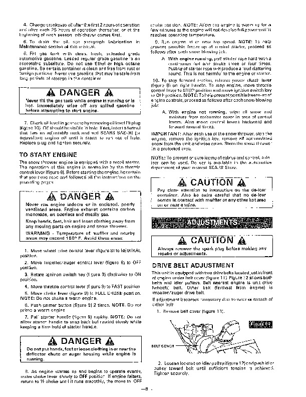 Craftsman 536.918300 24-Inch Snow Blower Owners Manual