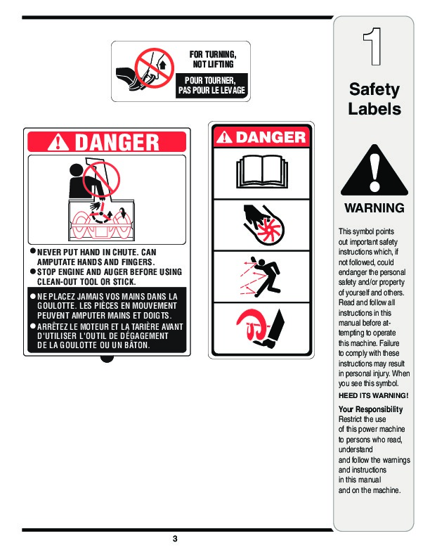 MTD S 230 240 250 260 261 Single Stage Snow Blower Owners Manual